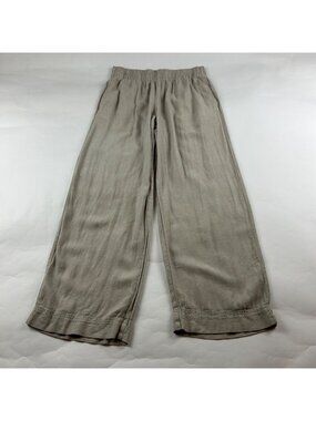 Old Navy Flax Linen Blend High Rise Wide Leg Pant S
